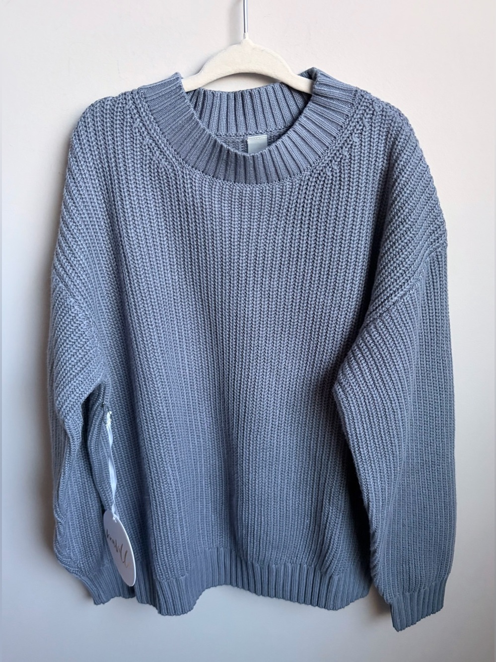 Meville Mini blue Bamboo knit sweater